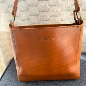 Portland Leather Rich Brown Shoulder Bag